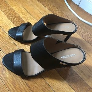 Calvin Klein | Cecily Wide Strap Stiletto Heels Sandals